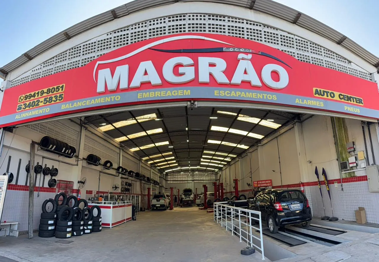 Fachada histórica da Magrão Auto Center
